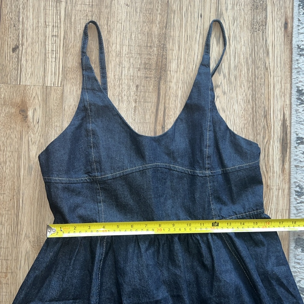NEW! Zara Denim Pinafore Dress - Picture 9 of 10